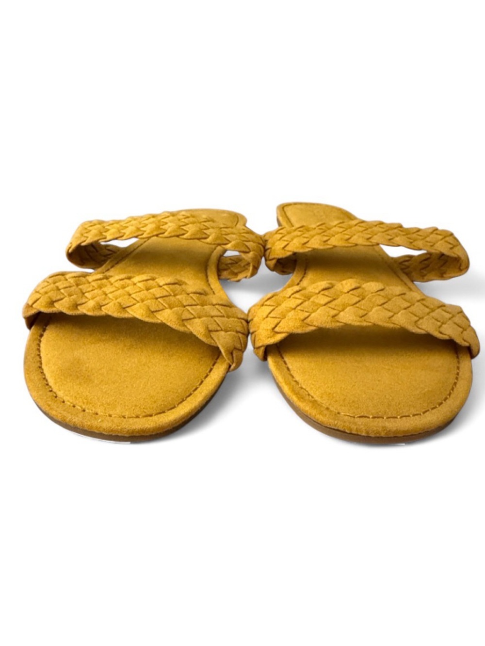 Old Navy Braided Faux Suede Slide Sandals Size 7 - Picture 6 of 12